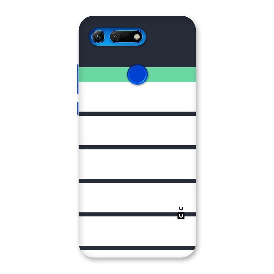 White and Simple Stripes Back Case for Honor View 20