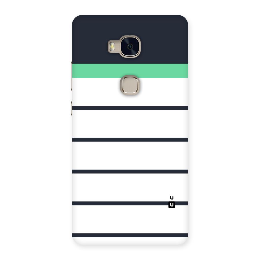White and Simple Stripes Back Case for Huawei Honor 5X