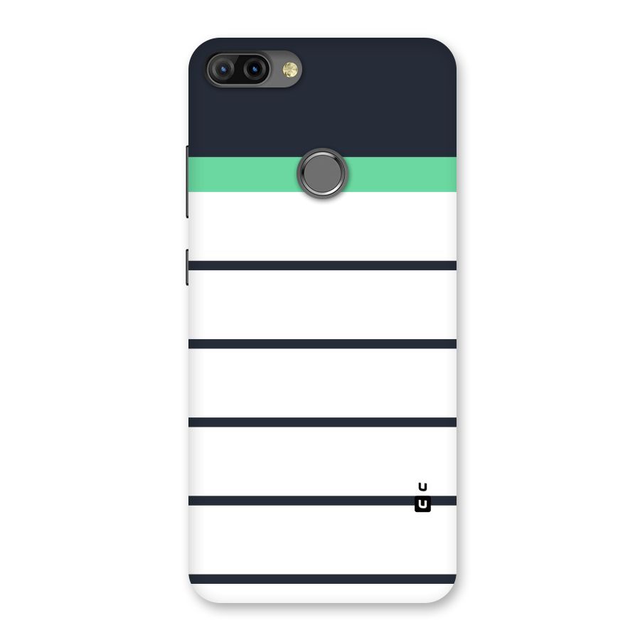White and Simple Stripes Back Case for Infinix Hot 6 Pro