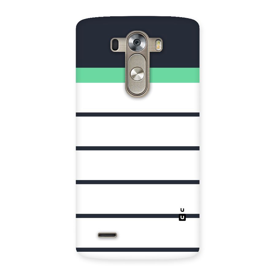 White and Simple Stripes Back Case for LG G3