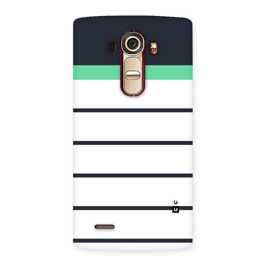 White and Simple Stripes Back Case for LG G4