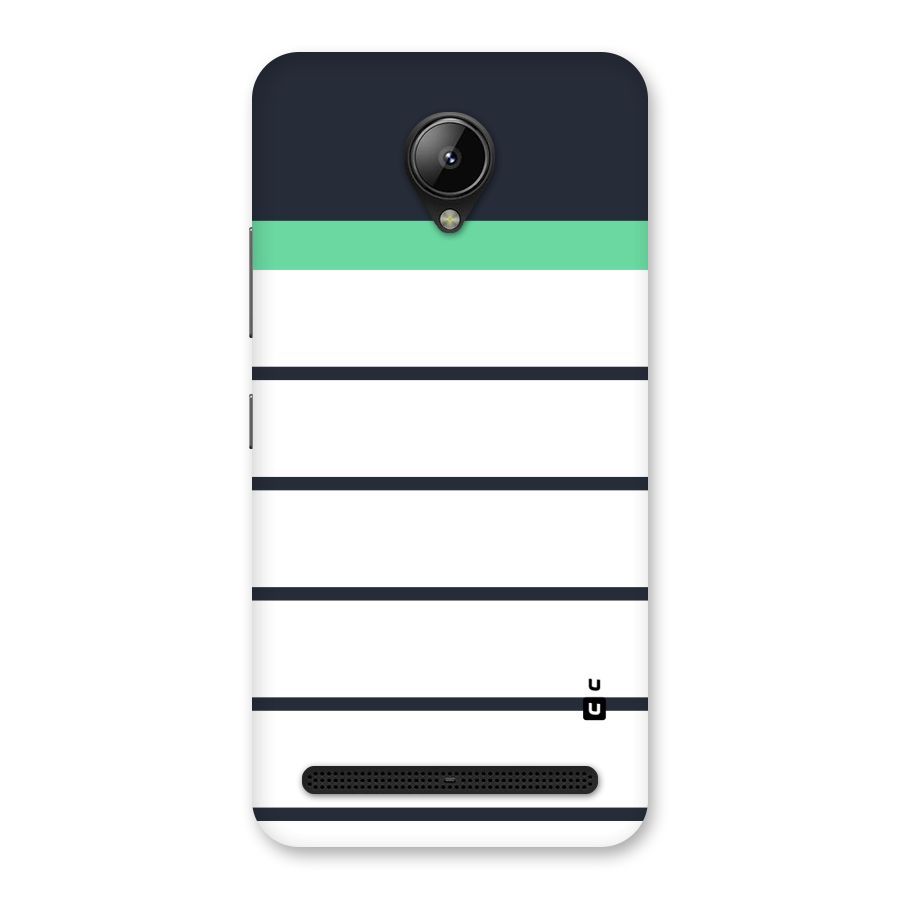 White and Simple Stripes Back Case for Lenovo C2