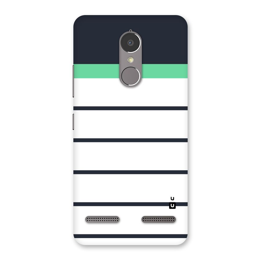 White and Simple Stripes Back Case for Lenovo K6