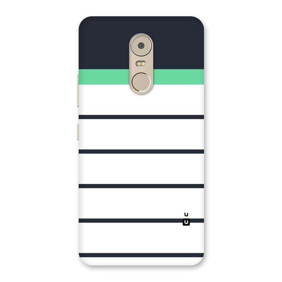 White and Simple Stripes Back Case for Lenovo K6 Note