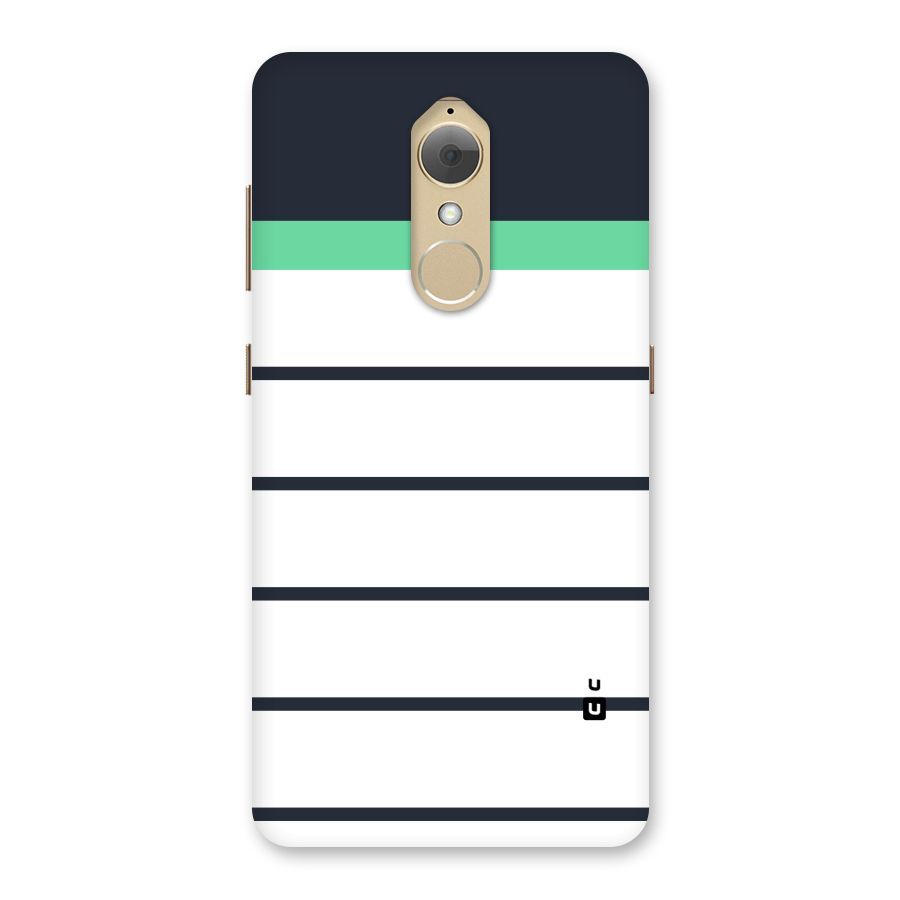 White and Simple Stripes Back Case for Lenovo K8