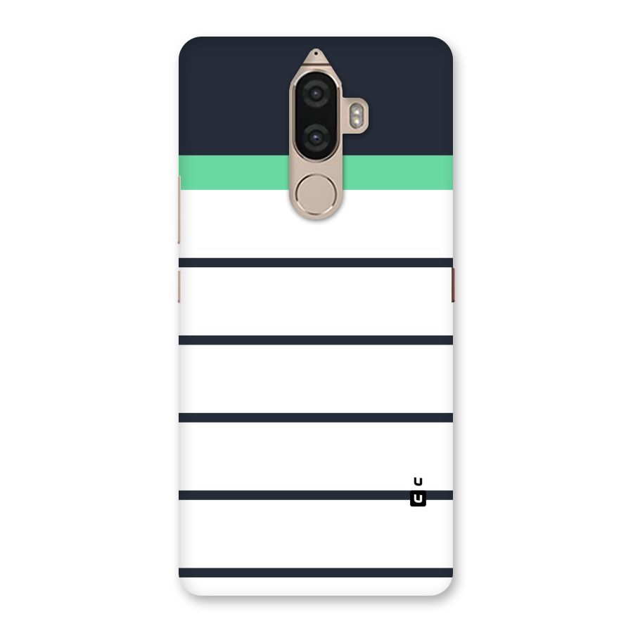 White and Simple Stripes Back Case for Lenovo K8 Note