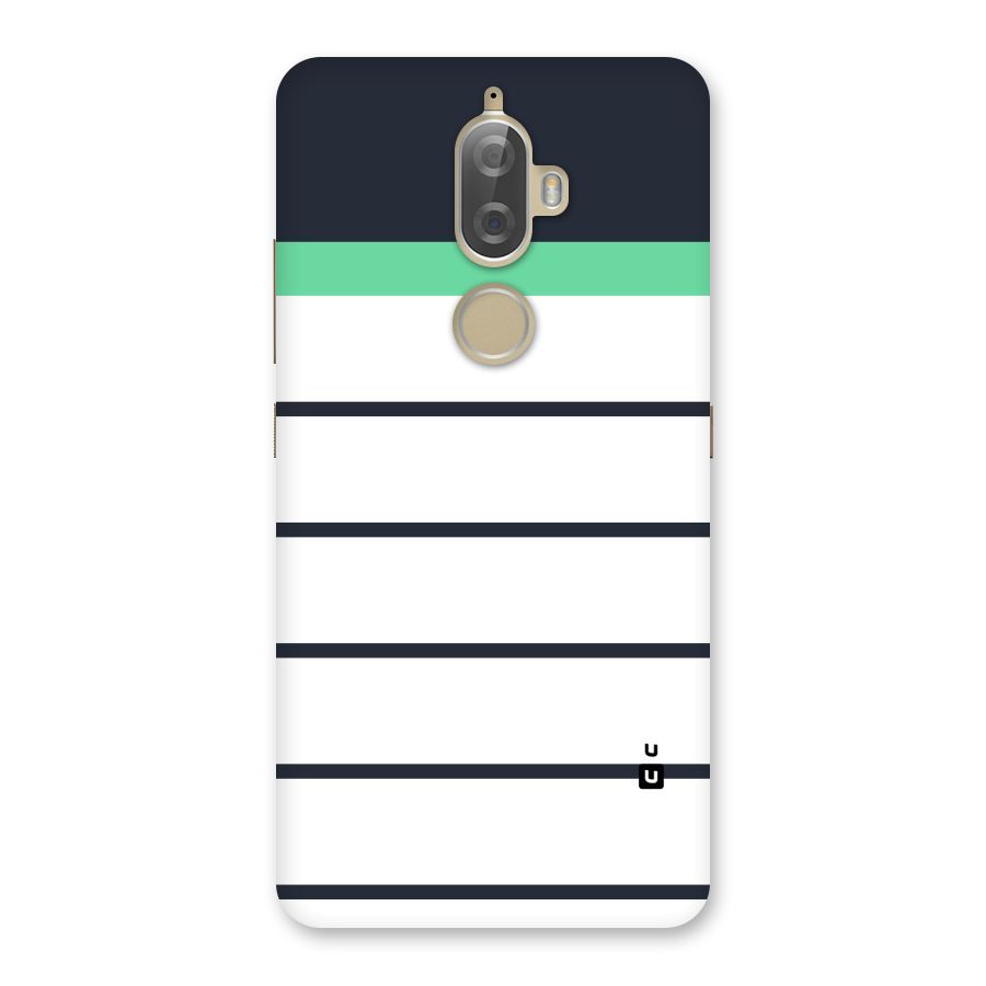 White and Simple Stripes Back Case for Lenovo K8 Plus