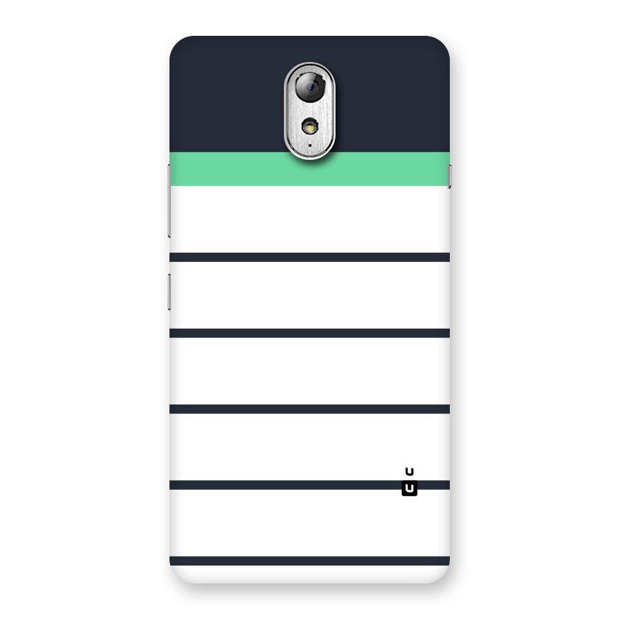White and Simple Stripes Back Case for Lenovo Vibe P1M