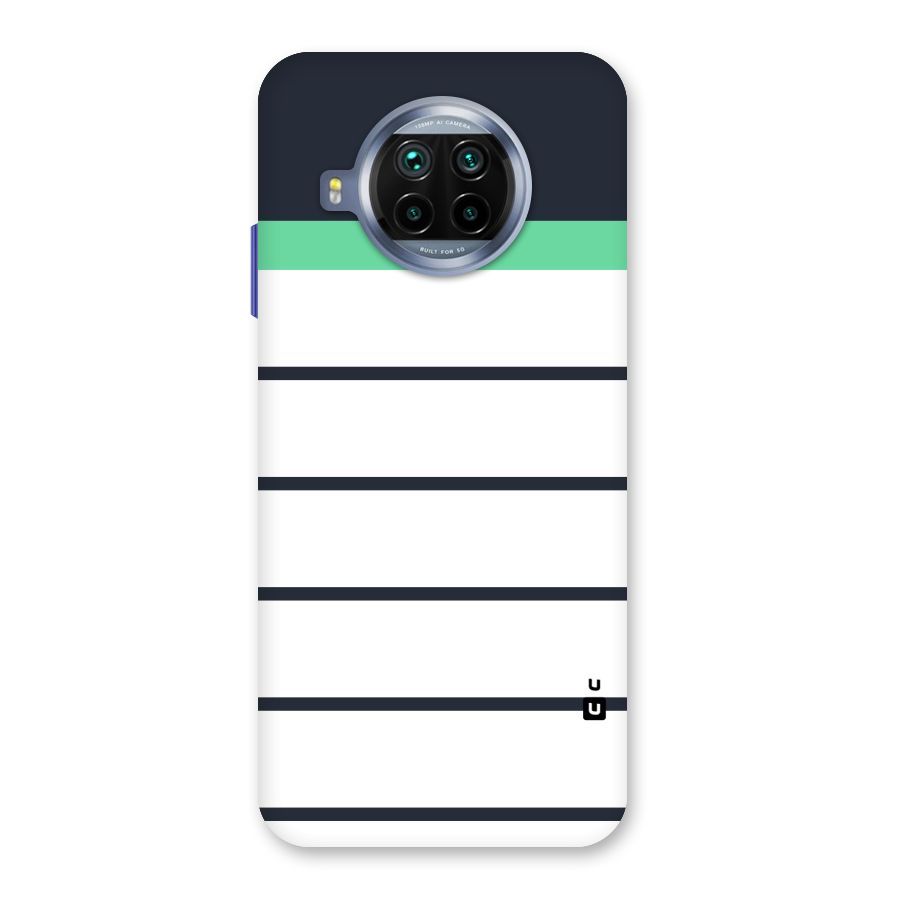 White and Simple Stripes Back Case for Mi 10i