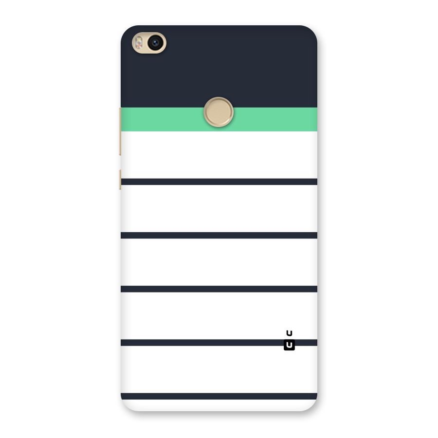 White and Simple Stripes Back Case for Mi Max 2
