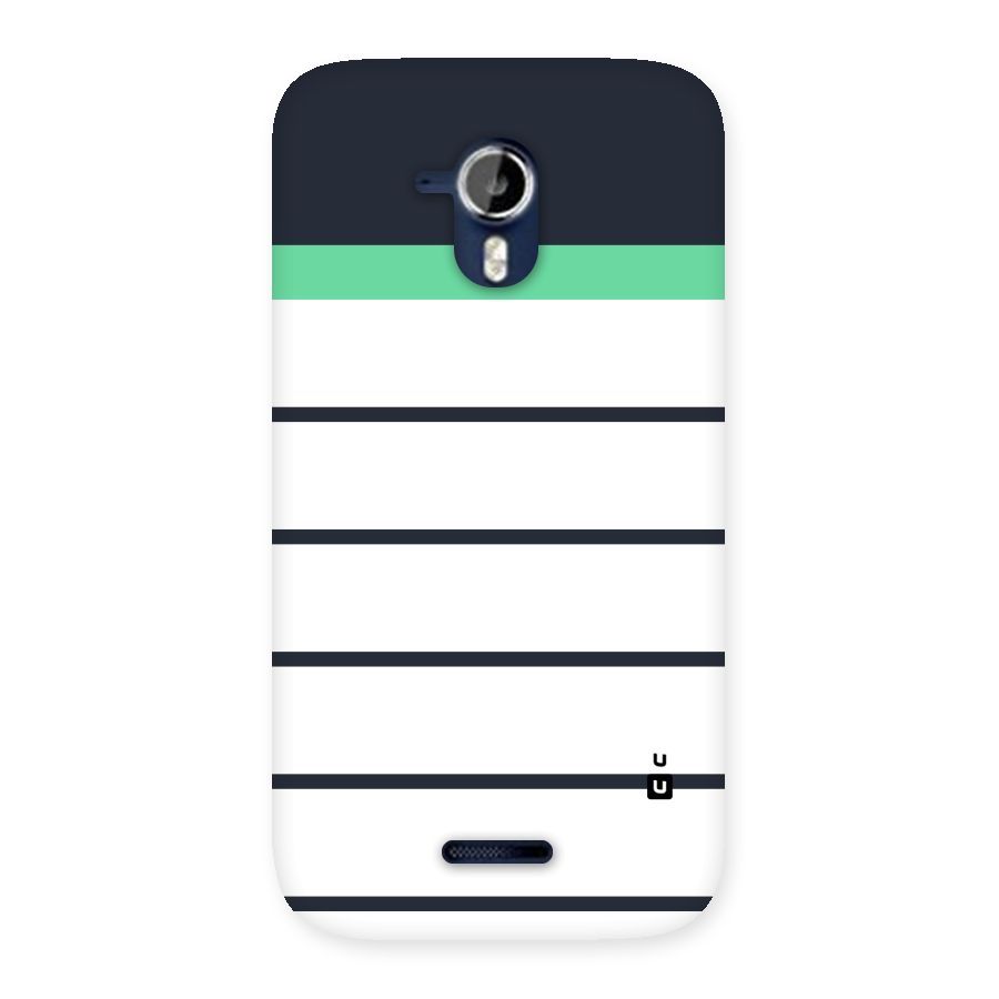 White and Simple Stripes Back Case for Micromax Canvas Magnus A117