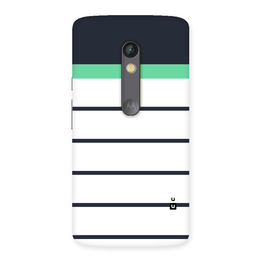 White and Simple Stripes Back Case for Moto X Play