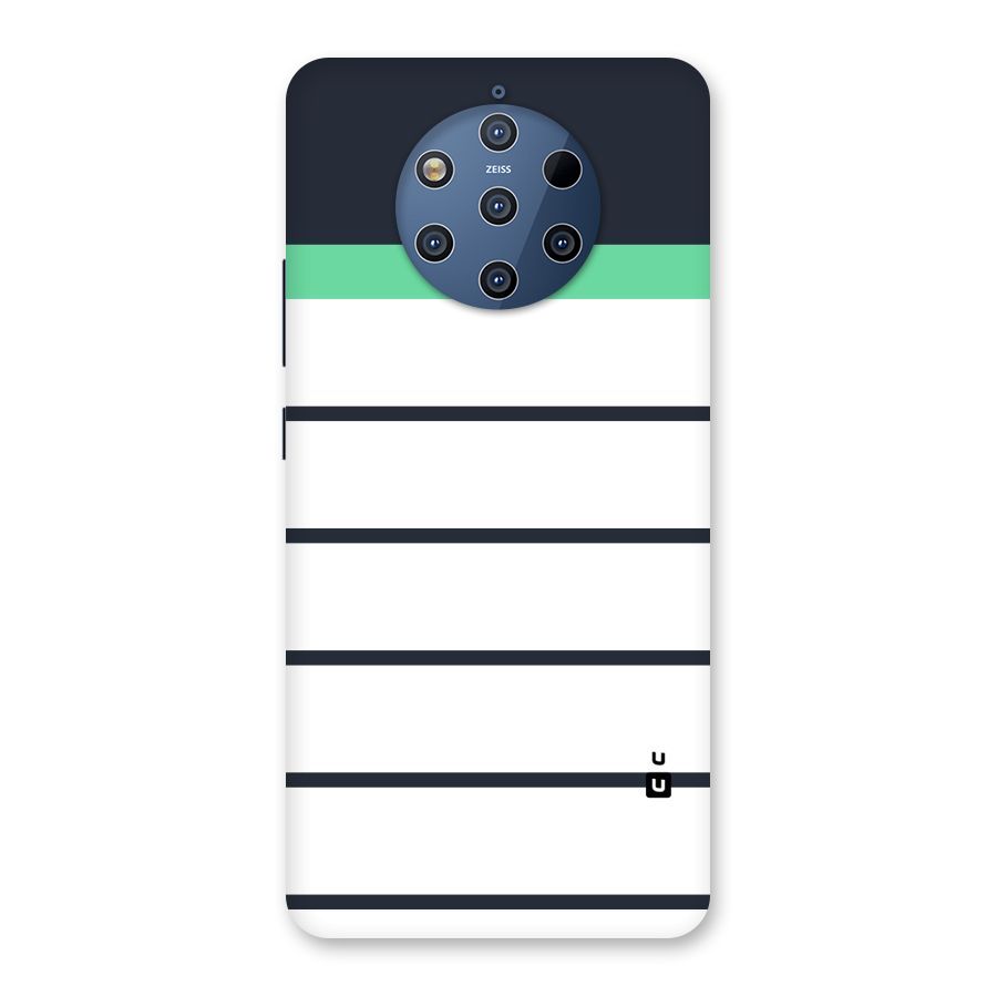 White and Simple Stripes Back Case for Nokia 9 PureView