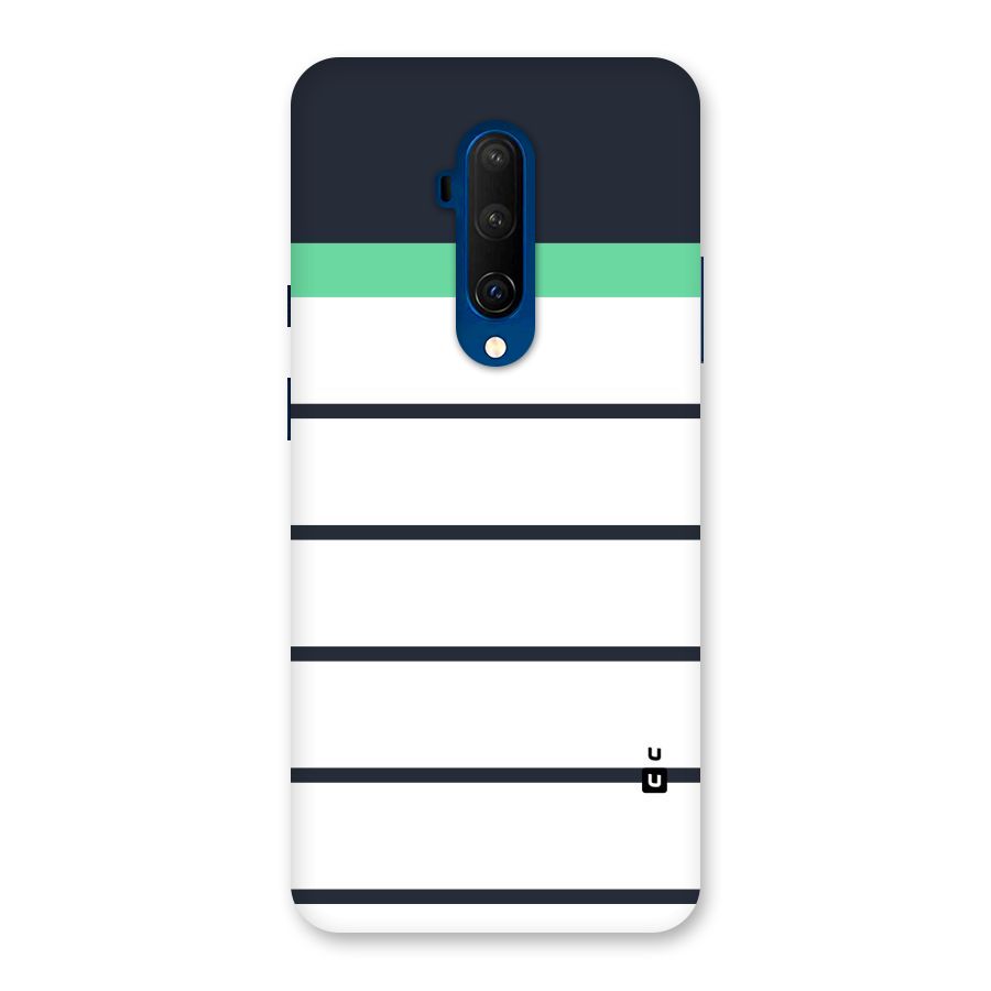 White and Simple Stripes Back Case for OnePlus 7T Pro
