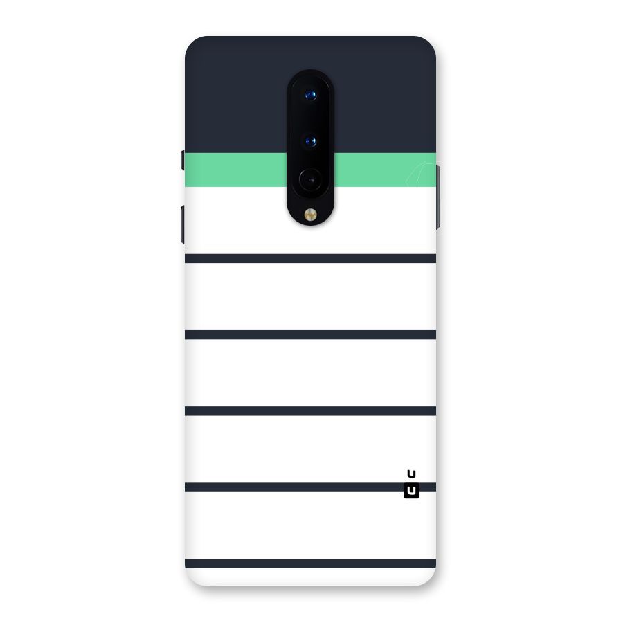White and Simple Stripes Back Case for OnePlus 8