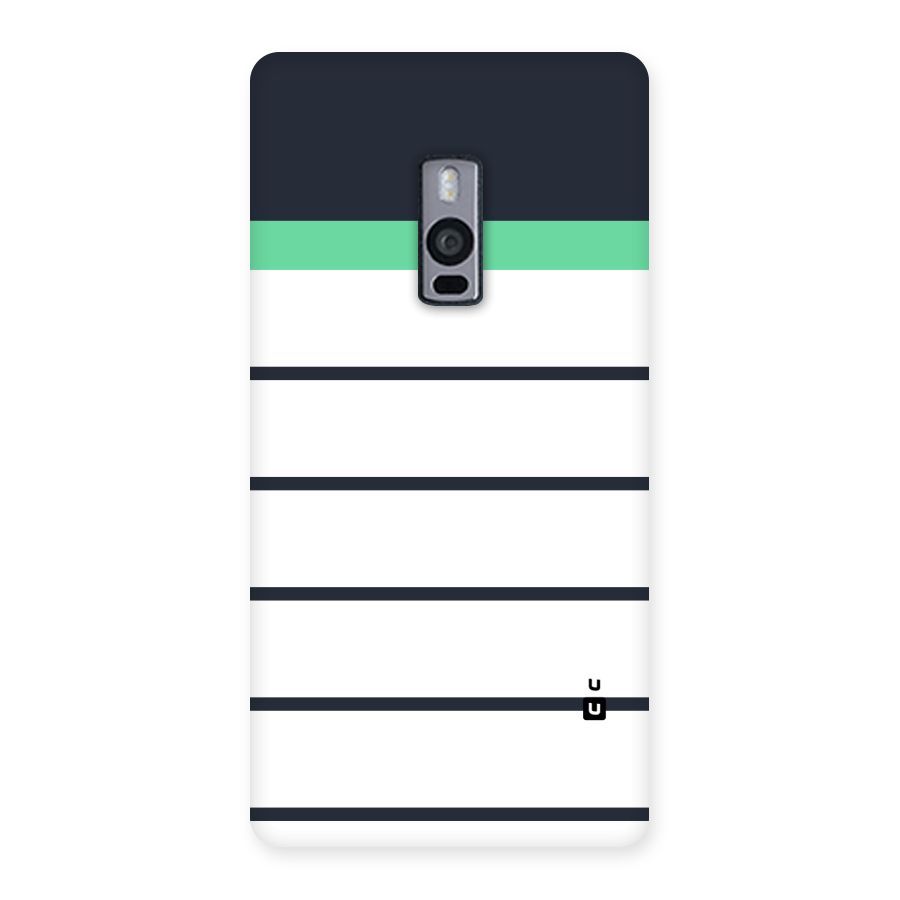 White and Simple Stripes Back Case for OnePlus Two