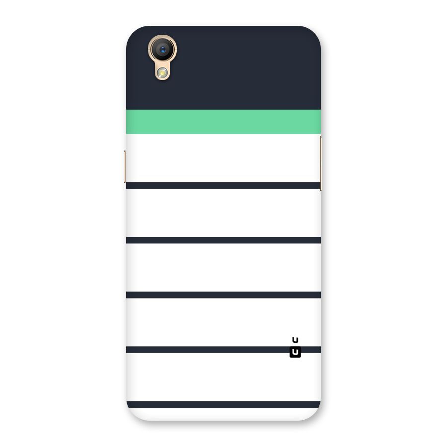 White and Simple Stripes Back Case for Oppo A37