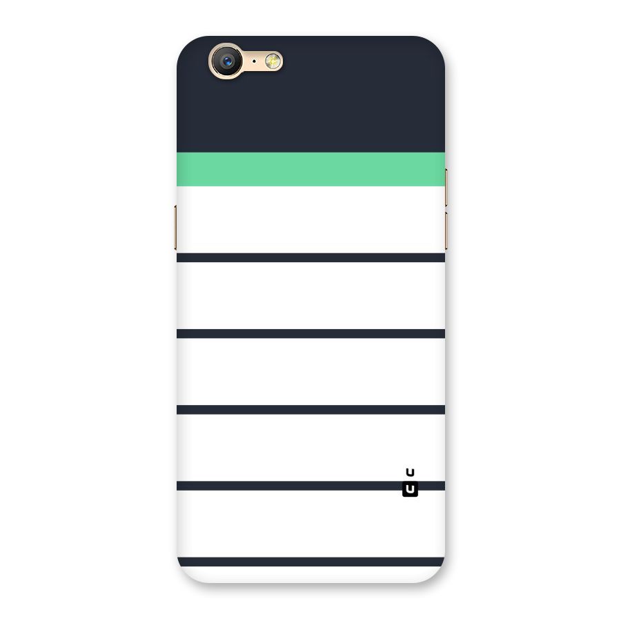 White and Simple Stripes Back Case for Oppo A57