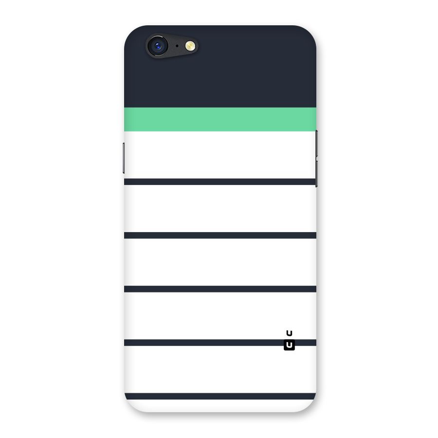 White and Simple Stripes Back Case for Oppo A71