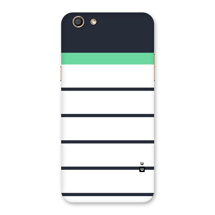 White and Simple Stripes Back Case for Oppo F3