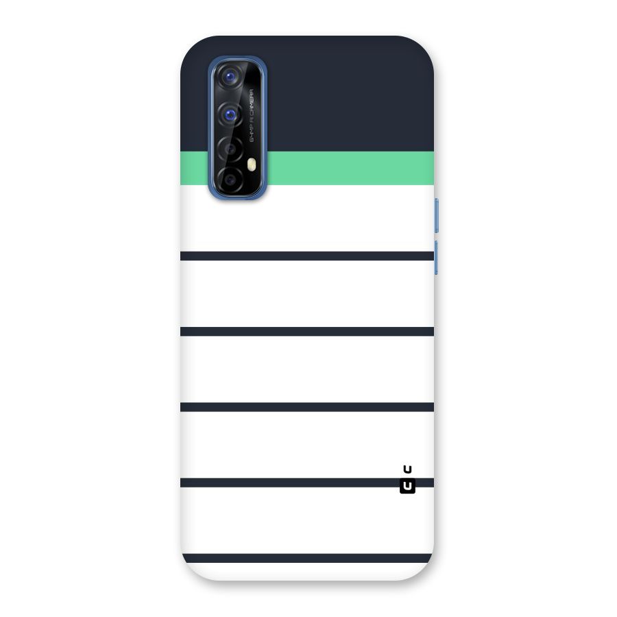 White and Simple Stripes Back Case for Realme Narzo 20 Pro