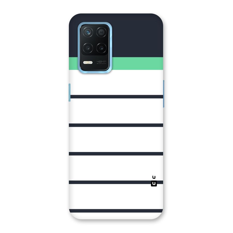 White and Simple Stripes Back Case for Realme Narzo 30 5G