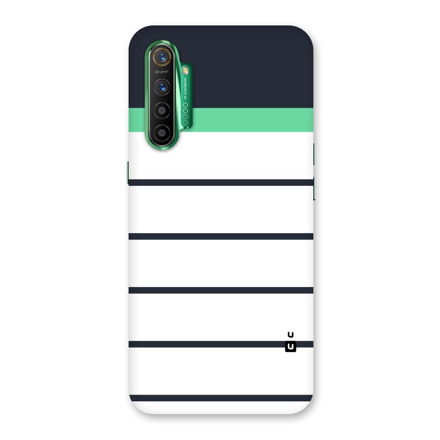 White and Simple Stripes Back Case for Realme X2