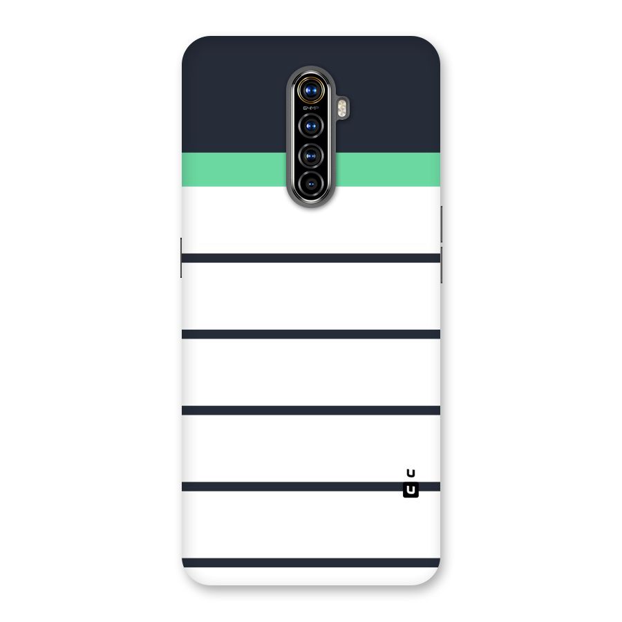 White and Simple Stripes Back Case for Realme X2 Pro