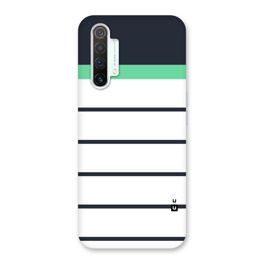 White and Simple Stripes Back Case for Realme X3 SuperZoom
