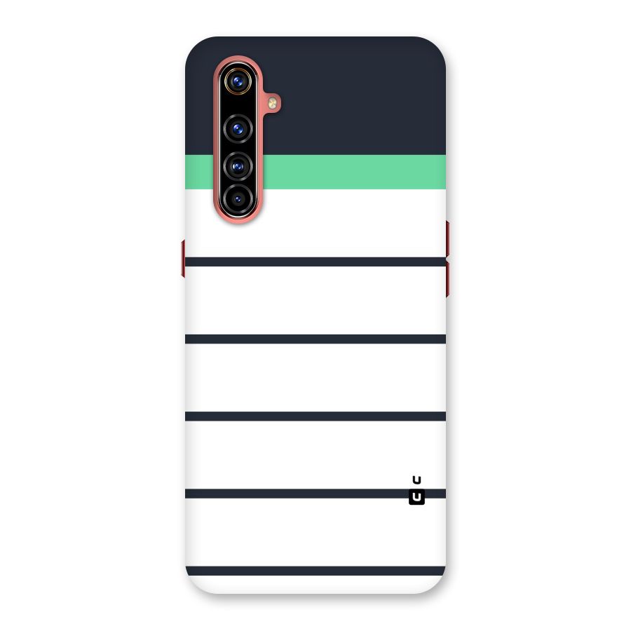 White and Simple Stripes Back Case for Realme X50 Pro