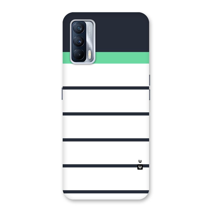 White and Simple Stripes Back Case for Realme X7