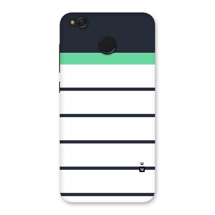 White and Simple Stripes Back Case for Redmi 4