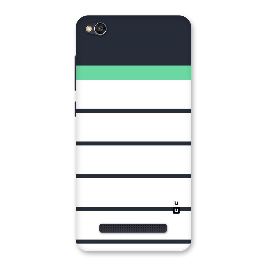 White and Simple Stripes Back Case for Redmi 4A