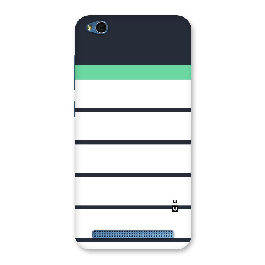 White and Simple Stripes Back Case for Redmi 5A