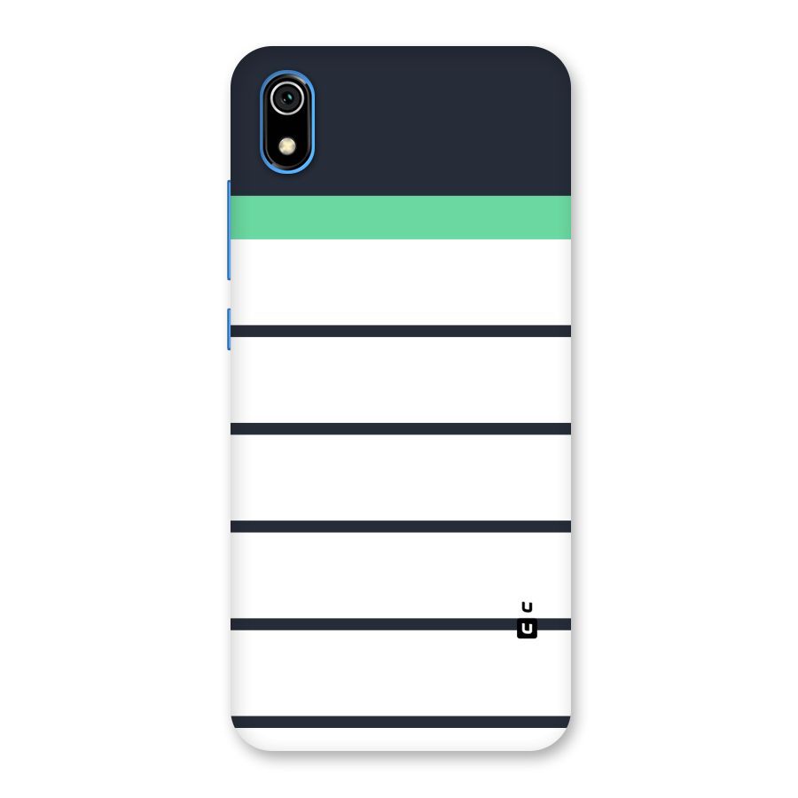 White and Simple Stripes Back Case for Redmi 7A