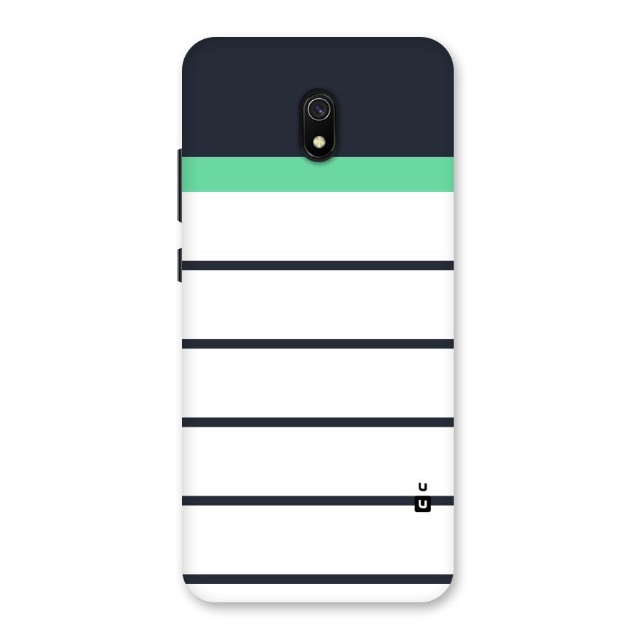 White and Simple Stripes Back Case for Redmi 8A