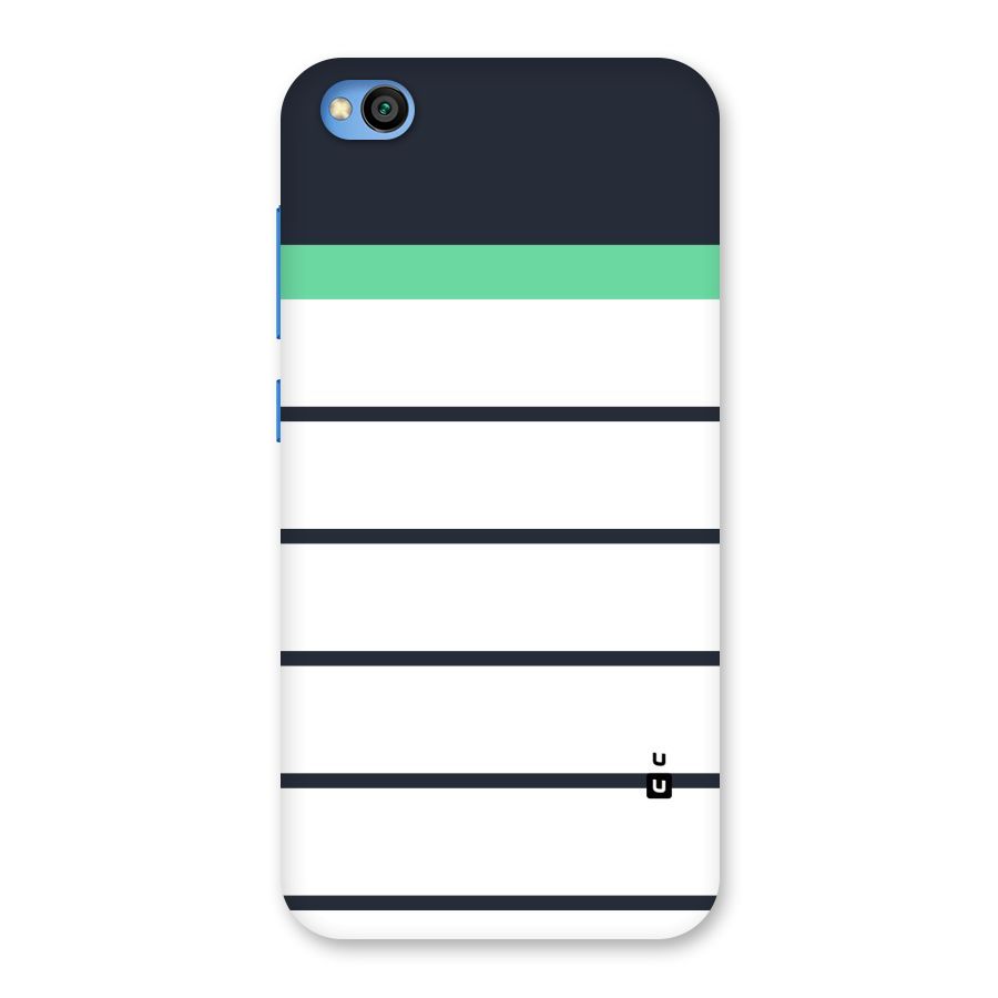 White and Simple Stripes Back Case for Redmi Go