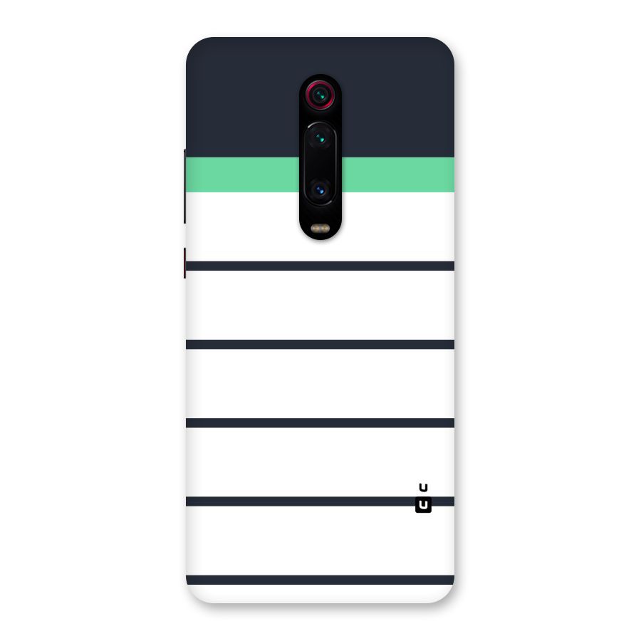 White and Simple Stripes Back Case for Redmi K20