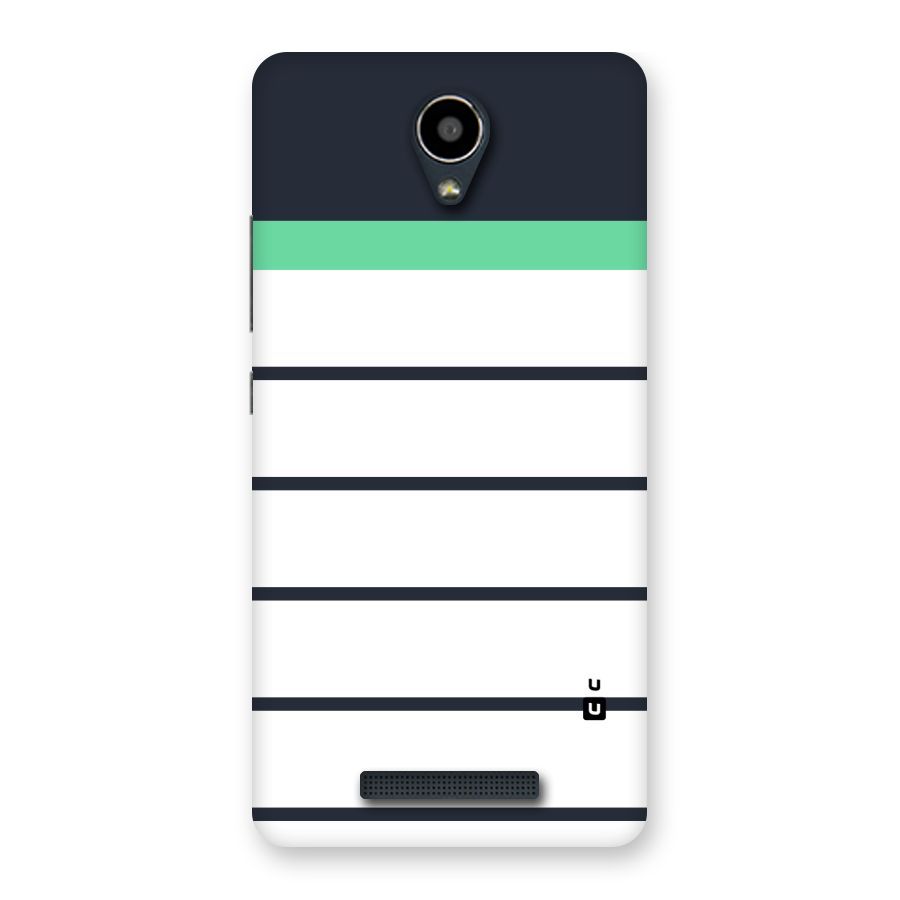White and Simple Stripes Back Case for Redmi Note 2