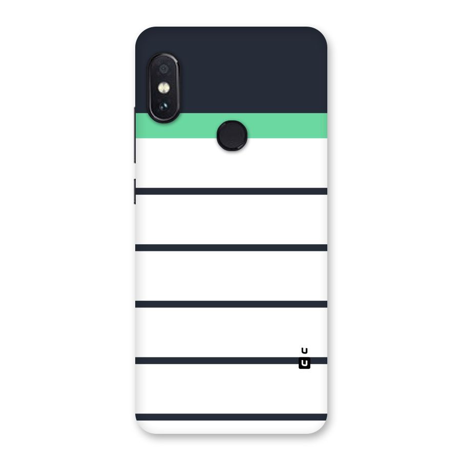White and Simple Stripes Back Case for Redmi Note 5 Pro