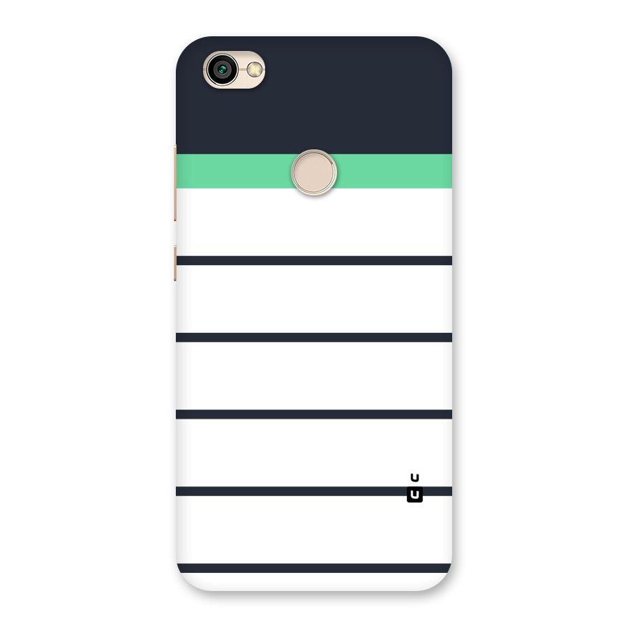 White and Simple Stripes Back Case for Redmi Y1 2017