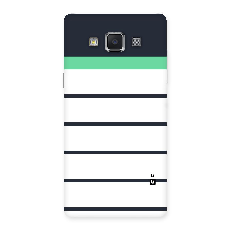 White and Simple Stripes Back Case for Samsung Galaxy A5