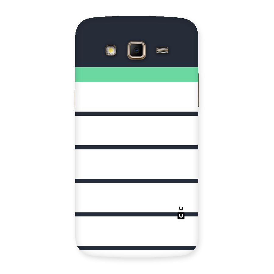 White and Simple Stripes Back Case for Samsung Galaxy Grand 2
