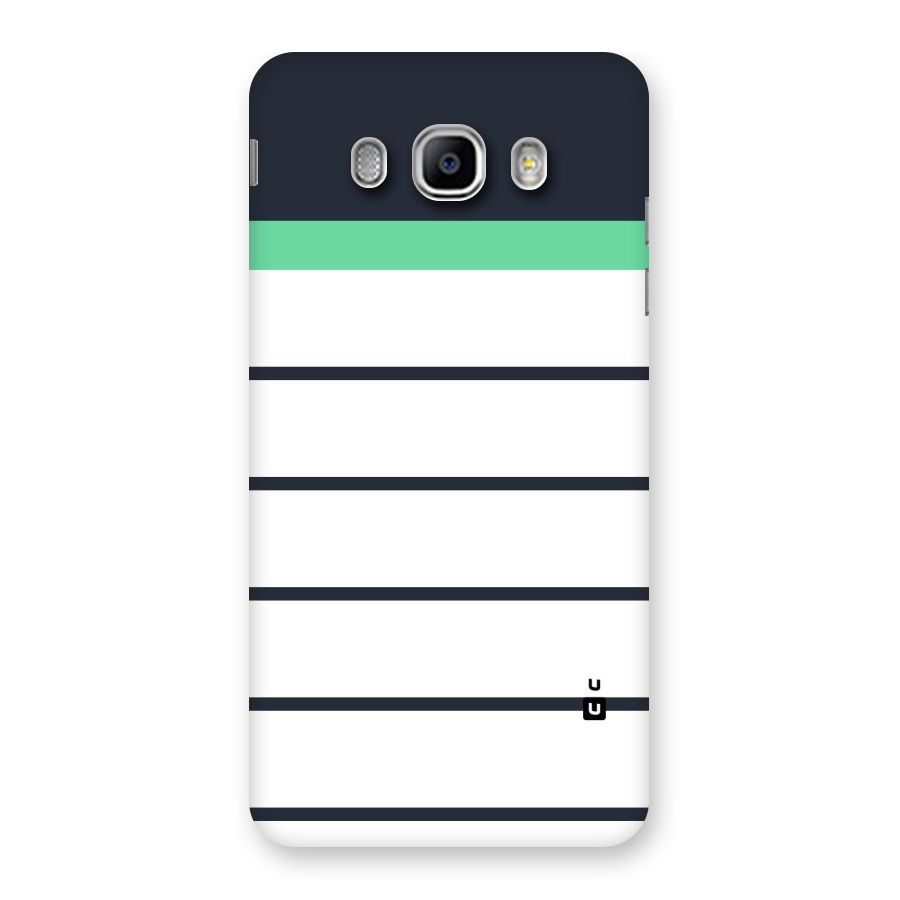 White and Simple Stripes Back Case for Samsung Galaxy J5 2016
