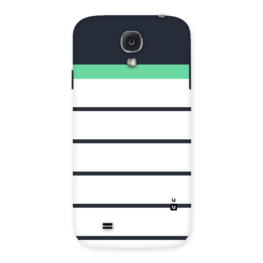 White and Simple Stripes Back Case for Samsung Galaxy S4