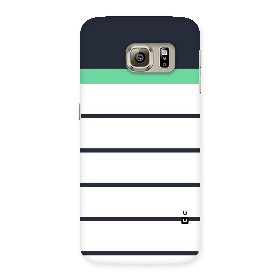 White and Simple Stripes Back Case for Samsung Galaxy S6 Edge