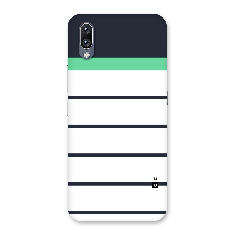 White and Simple Stripes Back Case for Vivo NEX