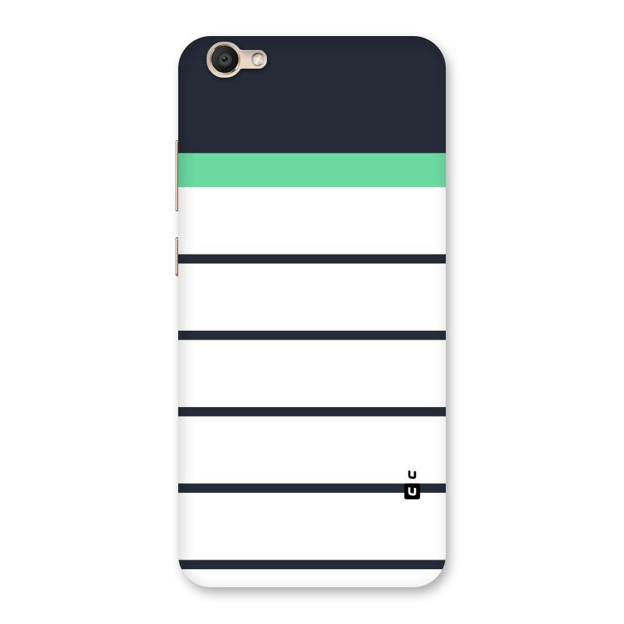 White and Simple Stripes Back Case for Vivo V5