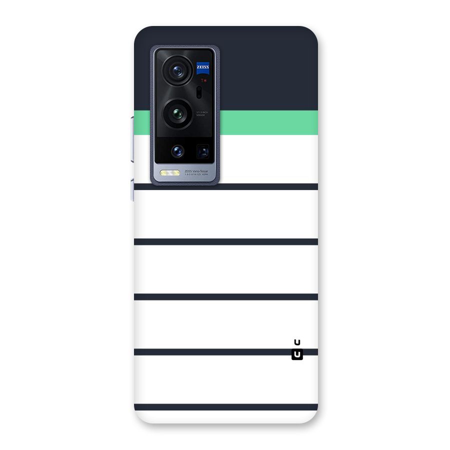 White and Simple Stripes Back Case for Vivo X60 Pro Plus