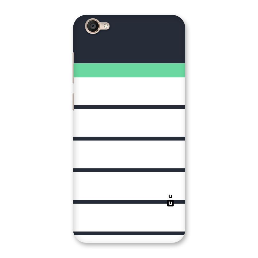 White and Simple Stripes Back Case for Vivo Y55s